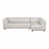 Lukas Contemporary Modern 118" Right-Facing 2-Piece Sectional Sofa in Cream | Canape sectionnel moderne contemporain Lukas 2 pieces 118" creme, angle droit