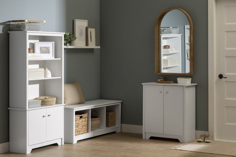 Vito Banc Avec Rangement - Blanc Solide