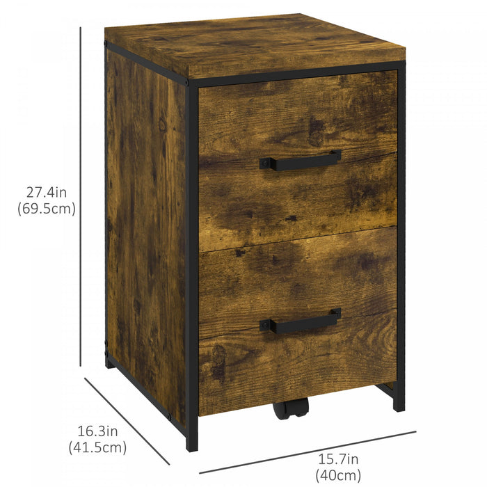 Vinsetto Classeur De Bureau Vertical, Organisateur A 2 Tiroirs