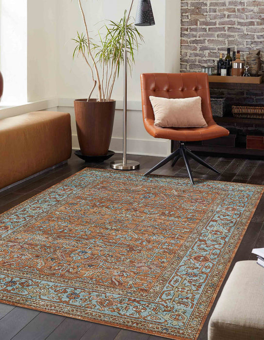 Tapis Traditionnel Hailey 4'0\" x 6'0\" en Orange