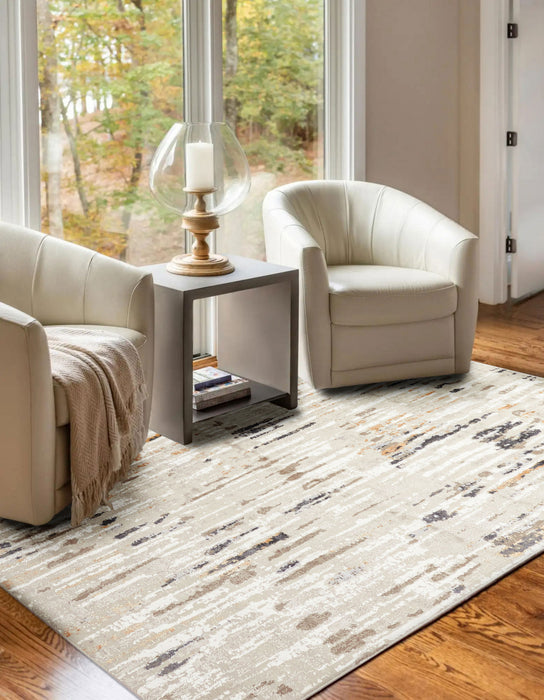 Tapis Contemporain/Moderne Juniper 8'0\" x 10'0\" en Taupe