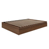 3-Drawer Storage Bed Frame, King|Walnut King Bed | Lit King tiroirs, Noyer