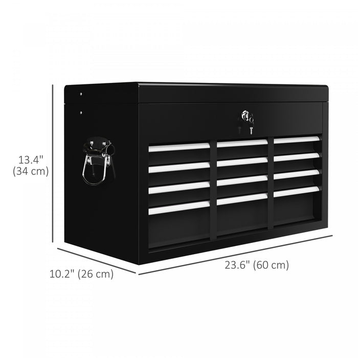 Homcom Boite A Outils En Metal A 6 Tiroirs De 24 Po Avec Boitier Superieur