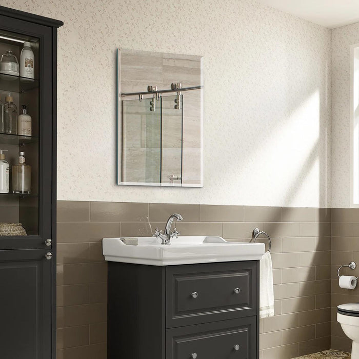 Miroir rectangulaire Arcus 20 po x 30 po sans cadre avec bordure biseautée