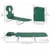 Chaise De Salon D'exterieur Outsunny, Verte