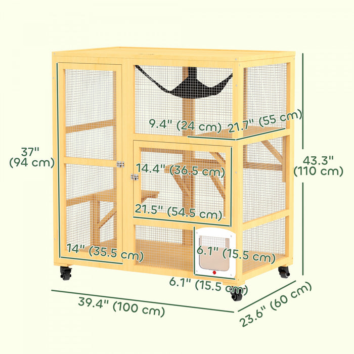 Maison Pour Chat En Bois D'interieur Avec Dessus Ouvrant