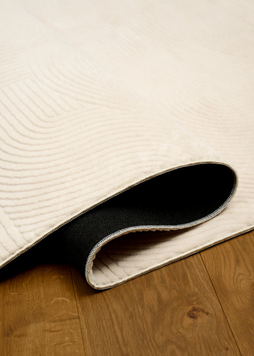 Tapis Lavable/Contemporain Elion 6'7\" x 9'0\" en Creme