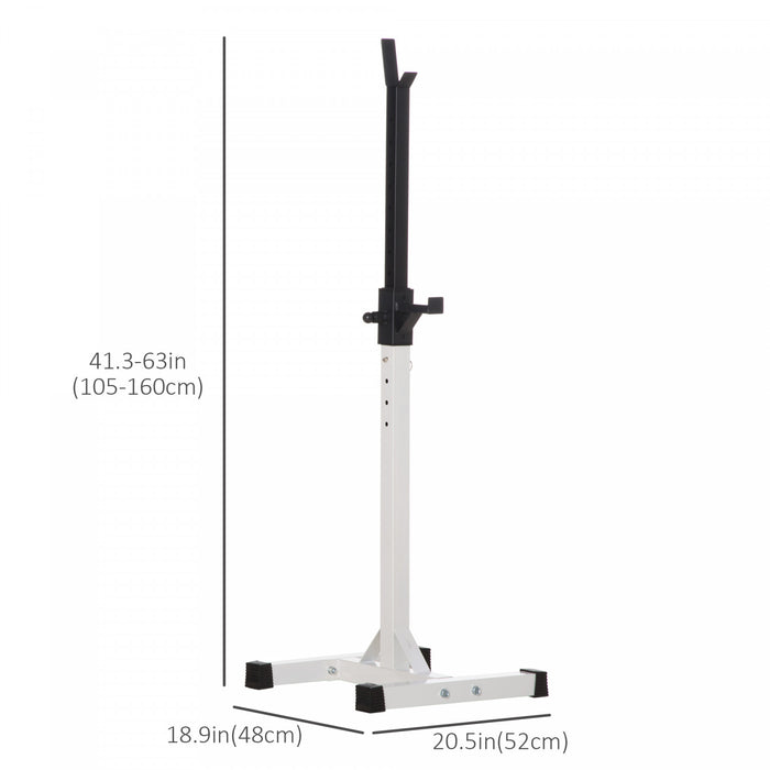 Soozier Support De Squat De Puissance Stable Et Reglable Portable