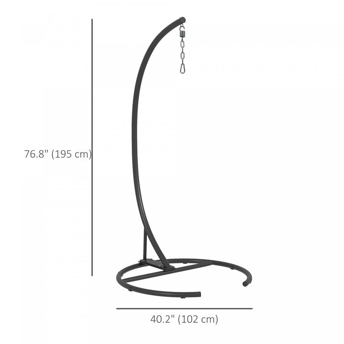 Outsunny Support De Chaise Hamac Uniquement, Support De Balancoire Suspendu