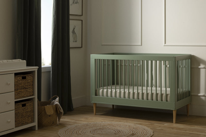 Cotton Candy Lit De Bebe Convertible 3 En 1 - Vert Sauge