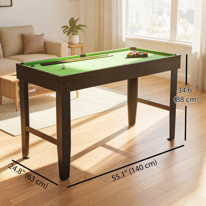 Soozier Mini Table de Billard 55\", Ensemble de Billard tout age, Vert