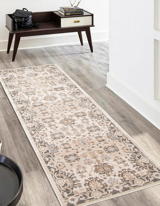 Carpette longue Gloria ivoire - 2 pi 8 po x 8 pi 2 po  