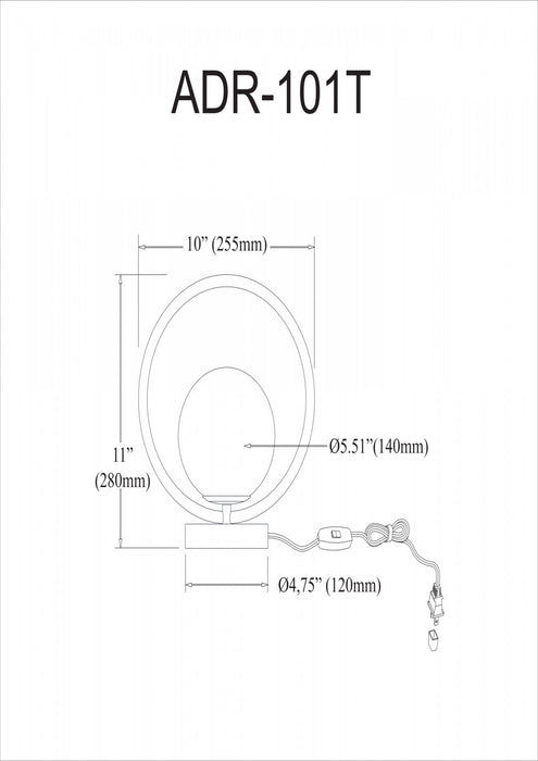 Lampe de table Adrienna de Dainolite en verre blanc opale, avec fini laiton vieilli et 1 ampoule