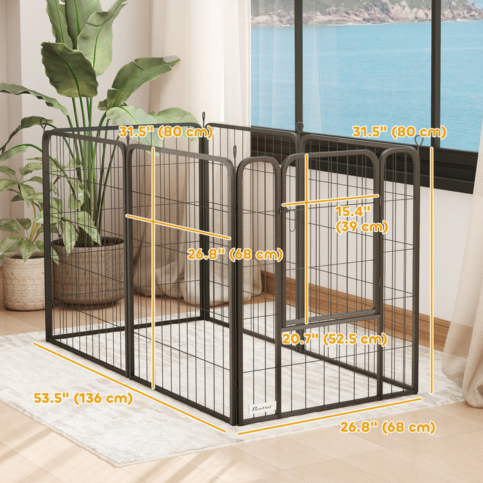 Parc pour chien a 6 panneaux, 31.5\"H, pour moyens chiens