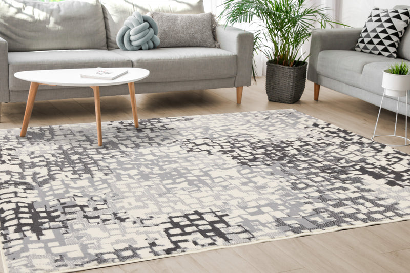 Carpette pixelisée Florence pour l’intérieur - 4 pi 7 po x 6 pi 7 po