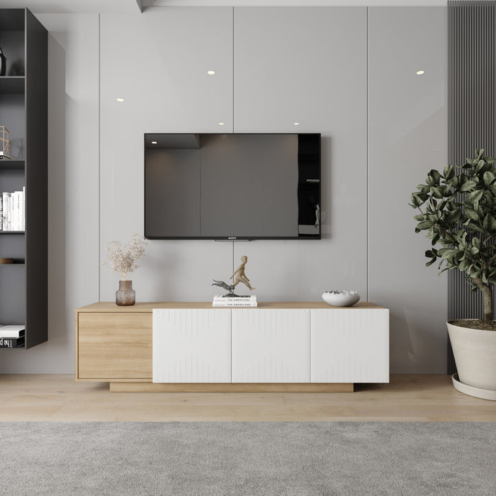 Meuble pour téléviseur Riva Nordika de 72 po - érable naturel