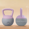 Soozier 22 lb Soft Kettlebell, Sand Filled Weight with Grip Handle, Solid Kettlebell Weight for Full Body Workout and Strength Training, Home Gym Equipment, Purple