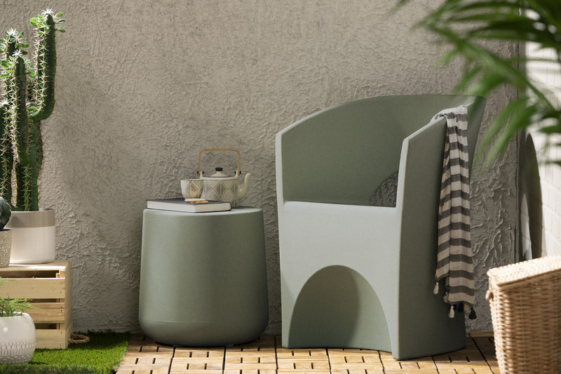 Dalya Table d’appoint de jardin ronde Vert sauge, de Meubles South Shore