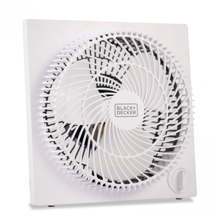 Ventilateur de table sans cadre BLACK+DECKER serie BFP, 9 pouces, 3 vitesses, BFB09W, blanc