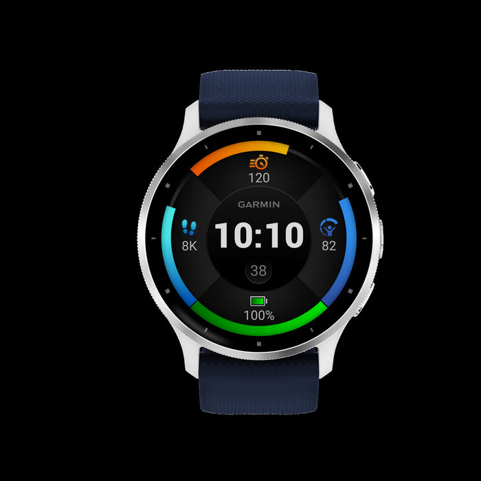 Garmin Venu® 3 Montre Intelligente Gps - Suivi De Sante Avec 14 Jours D'autonomie, 45mm - Boitier Blanc