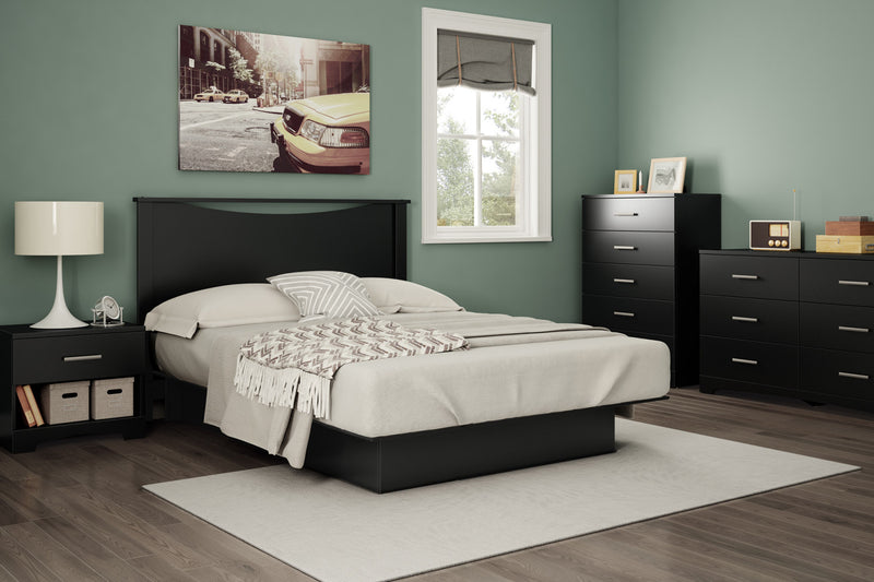 Gramercy Commode 6 tiroirs Noir solide, de Meubles South Shore