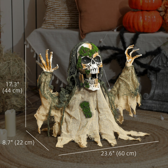 Outsunny Halloween Squelette Anime, Decorations Effrayantes D'halloween