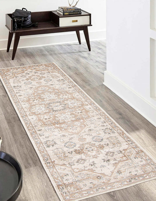 Carpette longue Arden beige - 2 pi 8 po x 8 pi 2 po  