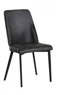  Chaise De Salle A Manger Sumatra En Tissu Gris (ensemble De 2)