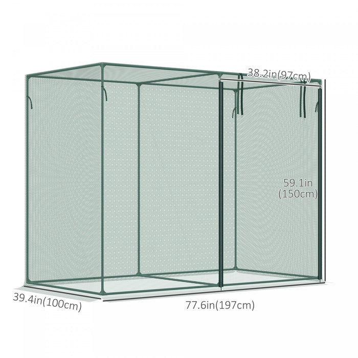 Outsunny Cage De Culture 6 X 3 Pieds, Tente De Protection Des Plantes, Vert