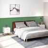 HOMCOM Nightstands Set of 2 Bedside Tables with Drawers for Bedroom White