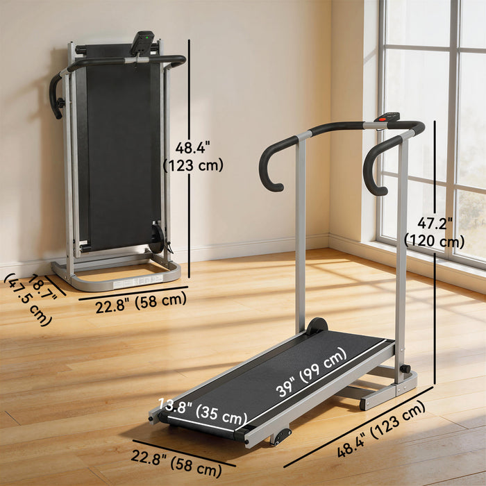 Tapis de marche Soozier avec inclinaison, tapis pliable, argente