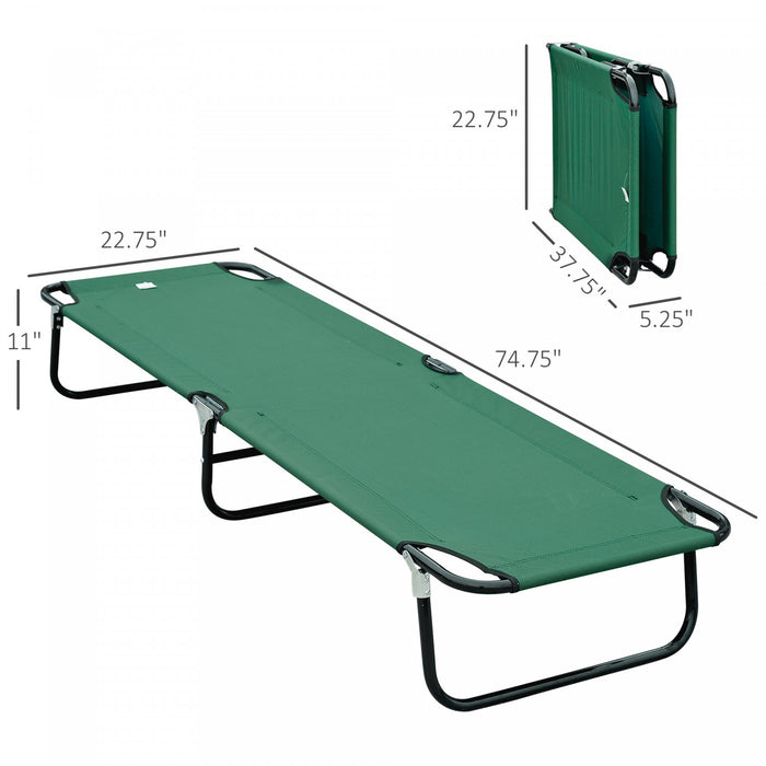 Lit De Camping Pliant Outsunny Pour Adultes Lit De Couchage Exterieur Portable