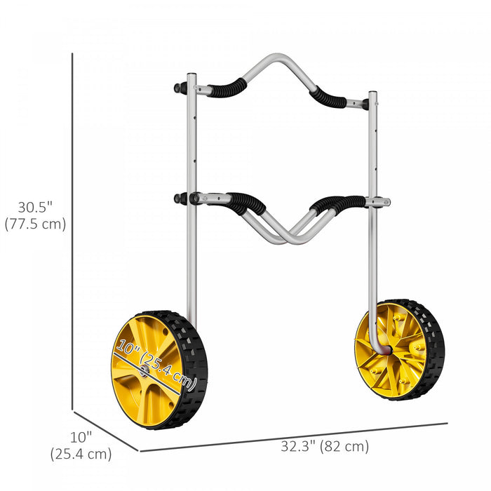 Soozier Chariot De Kayak Avec Cadre, Hauteur Et Largeur Reglables