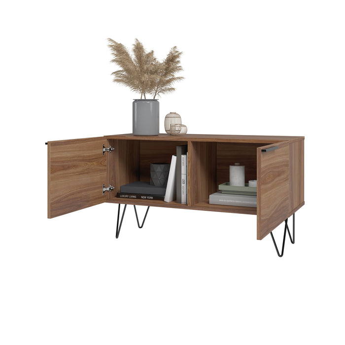 Armoire décorative Beekman de Manhattan Comfort avec 2 tablettes - brune