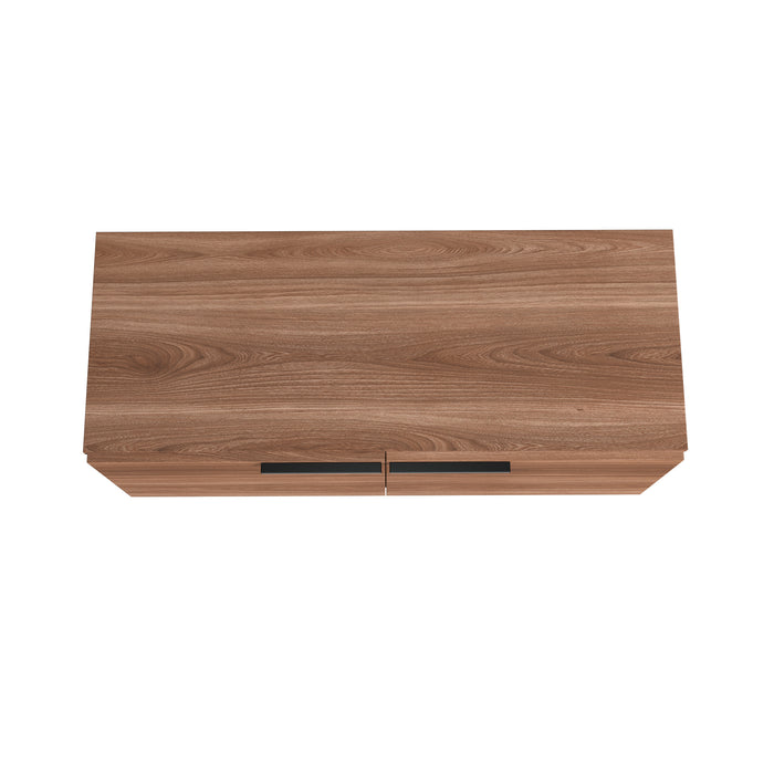 Armoire décorative Beekman de Manhattan Comfort avec 2 tablettes - brune