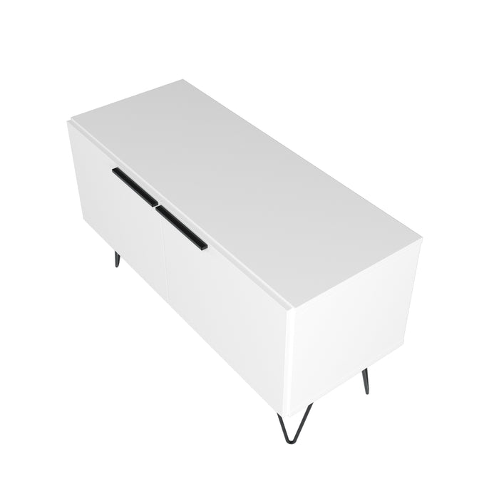 Armoire décorative Beekman de Manhattan Comfort avec 2 tablettes - blanche