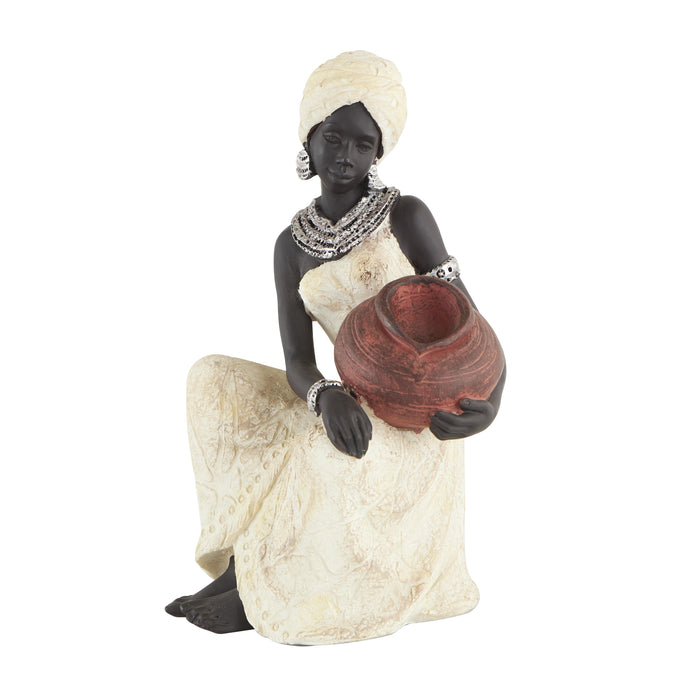 Figurine africaine de 10 po en polystyrène