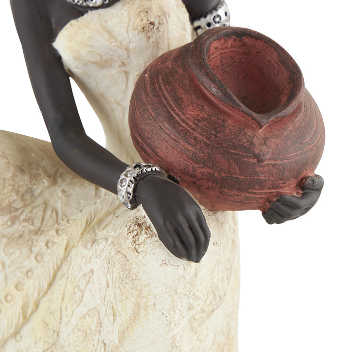 Figurine africaine de 10 po en polystyrène