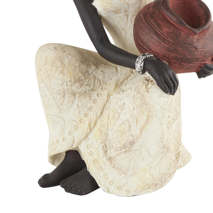 Figurine africaine de 10 po en polystyrène
