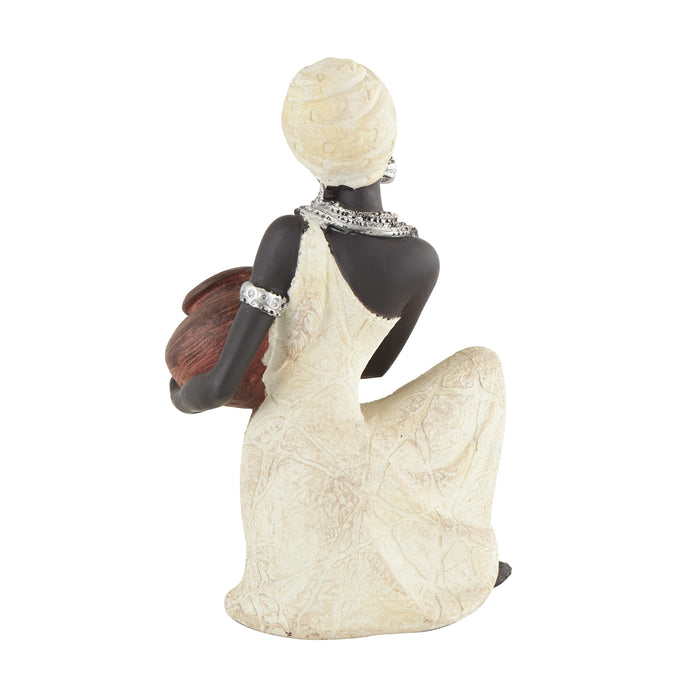 Figurine africaine de 10 po en polystyrène