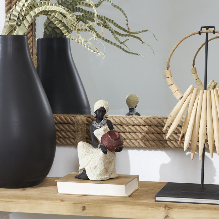 Figurine africaine de 10 po en polystyrène