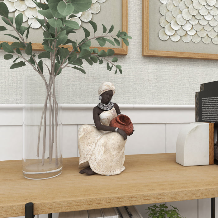 Figurine africaine de 10 po en polystyrène