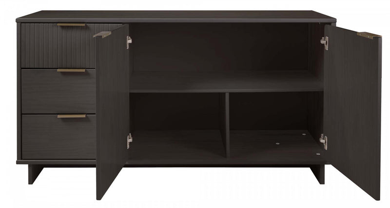 Buffet moderne Granville 55\" en gris charbon