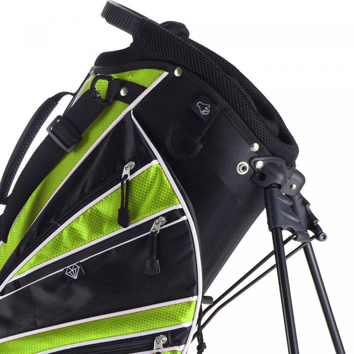 Costway Golf Stand Cart Bag Club W/6 Way Divider Carry Organizer Poches De Stockage Vert
