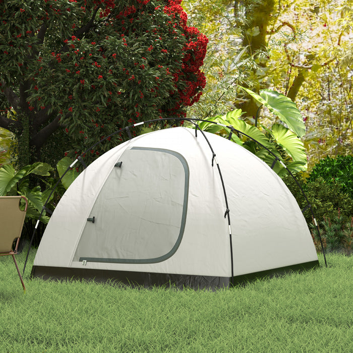 Outsunny Tente De Camping A Ouverture Instantanee Pour 3 A 4 Personnes