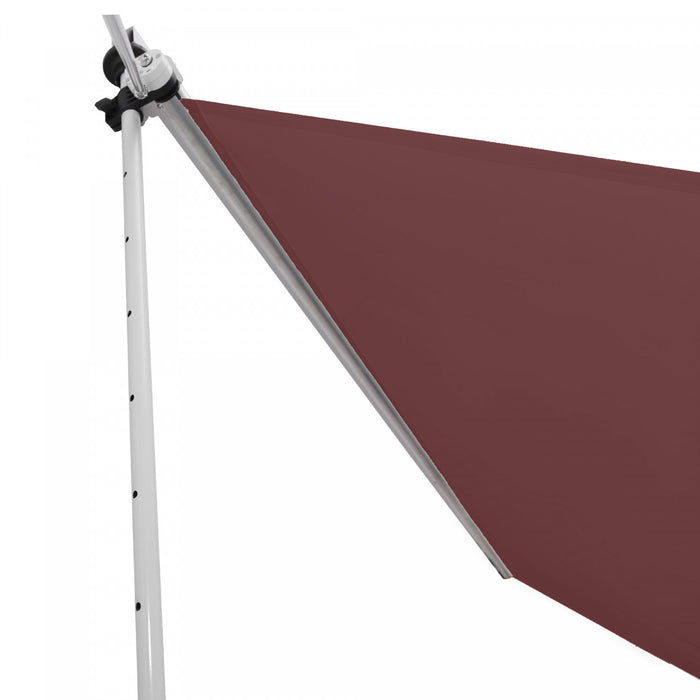 Outsunny Auvent Retractable Manuel 10x5 Pieds, Abri Pare-soleil De Patio