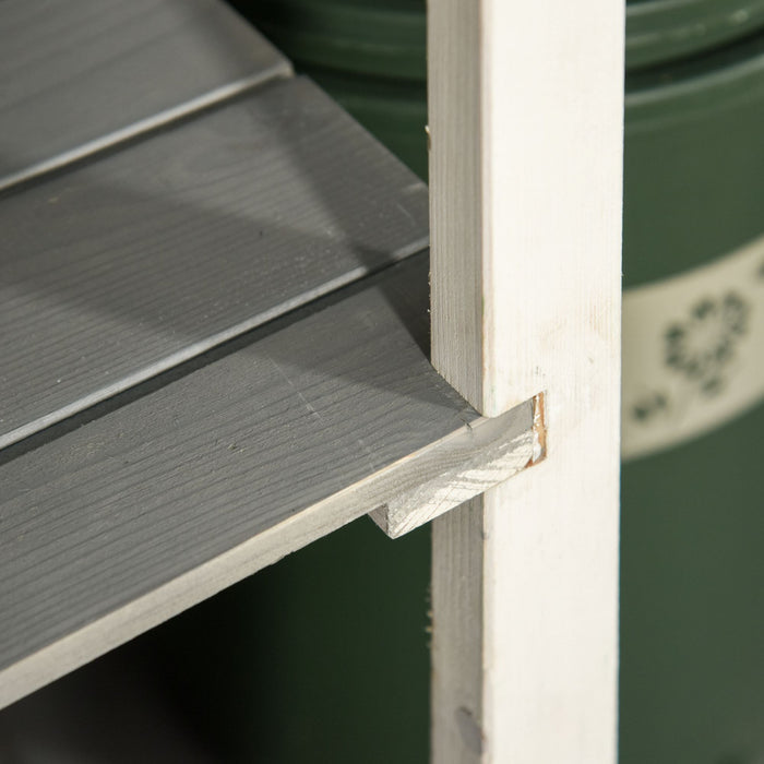 Outsunny Abri De Jardin De 29.9\" X 21.7\" X 45.3\" Avec Toit En Asphalte Gris