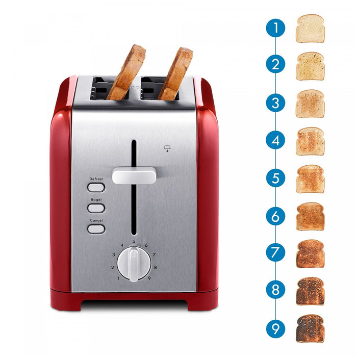 Grille-pain Kenmore à 2 tranches, rouge - KKTS2SR