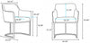 Serena Modern 6-Piece Dining Set in Taupe | Ensemble de salle a manger moderne Serena 6 pieces en taupe