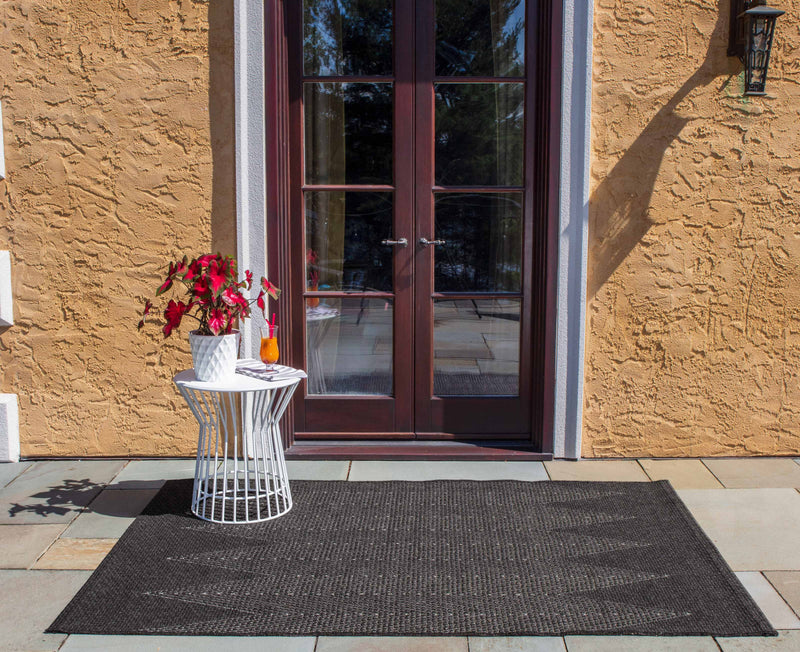 Tapis Contemporain Raven 6'7\" x 9'6\" en Gris